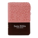 Biblia Reina Valera 1960 Mini-Bolsillo Letra Chica Imitación Piel Rosa Marrón [RVR.16cPJRZTI] 