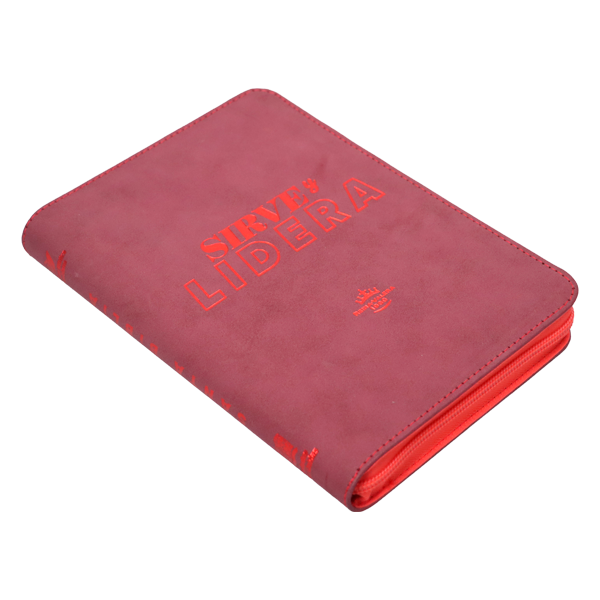 Biblia Sirve y Lidera Reina Valera 1960 Mediana Letra Grande Imitación Piel Vino Cierre PJR [RVR066LGZPJR]  