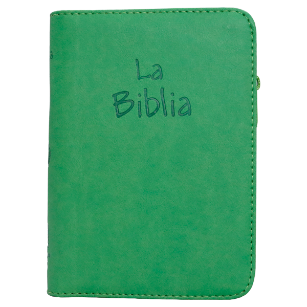 Biblia Traducción Lenguaje Actual Chica Letra Chica Imitación Piel Verde Cierre [TLA.46ZLM] 