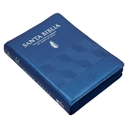 Biblia Reina Valera 1960 Mediana Letra Gigante Imitación Piel Azul RVR062cLGiPJRZTI 