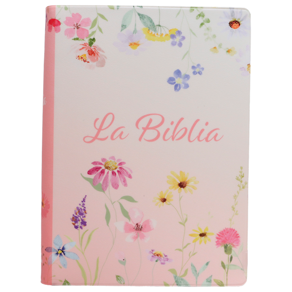 Biblia Traducción Lenguaje Actual Chica Letra Grande 8 pts Vinil Canto Rosa TLA042LG Lustre 