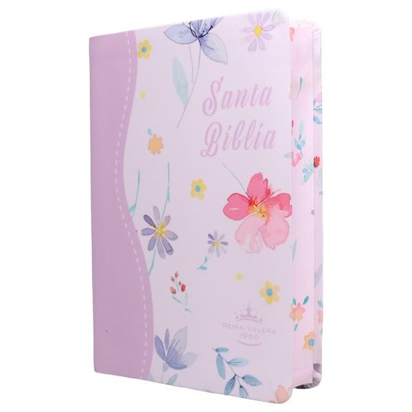 Biblia Reina Valera 1960 Mediana Letra Gigante 14 pts Imitación Piel PU RVR065cLGiPJR Flourish 
