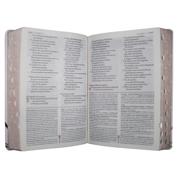 Biblia de Estudio Ser Mujer Reina Valera 1960 Grande Letra Grande Imitación Piel Tulipanes [RVR086cLGEETI]  Sin Caja 
