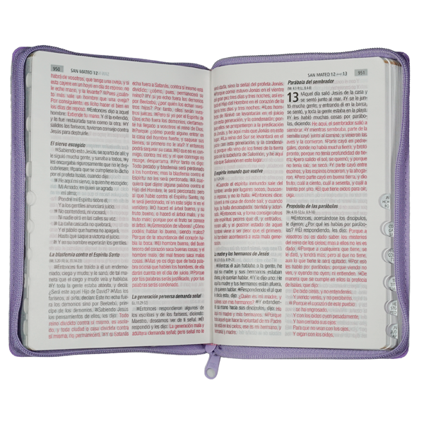Biblia Reina Valera 1960 Mediana Letra Grande Covertex Lila [RVR.65cLGPJR]