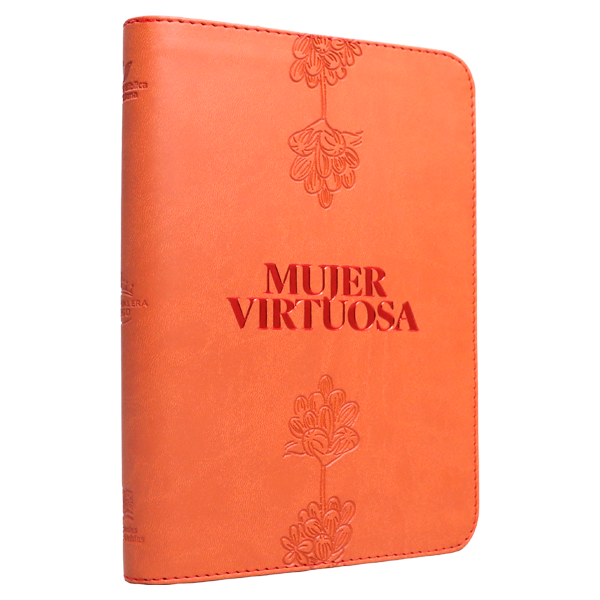 Biblia Mujer Virtuosa Reina Valera 1960 Mediana Letra Grande Imitación Piel Terracota Cierre PJR [RVR066ZLGPJR] 