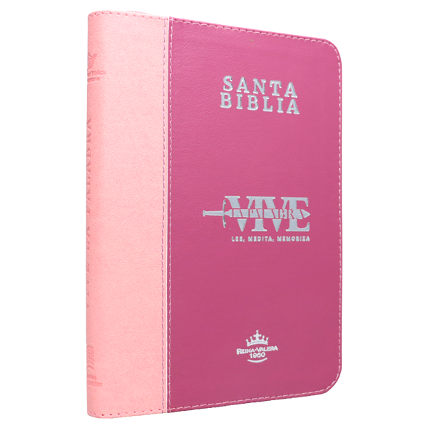 Biblia Vive la Palabra Reina Valera 1960 Mediana Letra Grande Imitación Piel Fucsia Cierre PJR [RVR066LGZTPJR] 