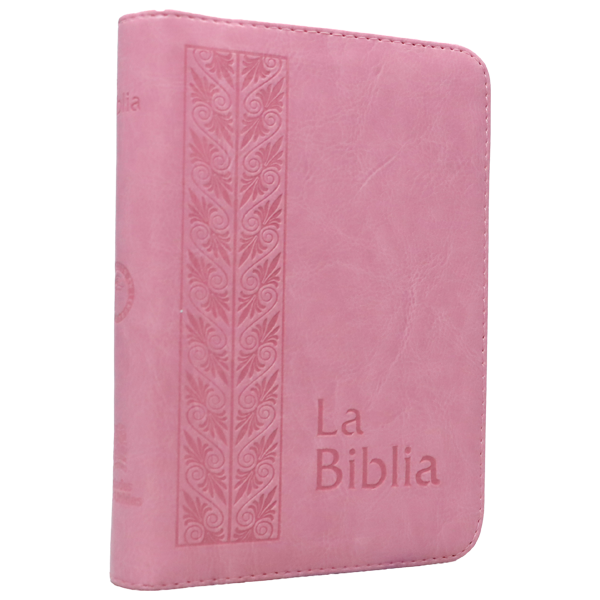 Biblia Traducción Lenguaje Actual Chica Letra Chica Imitación Piel Rosa Cierre [TLA.46ZLM] 