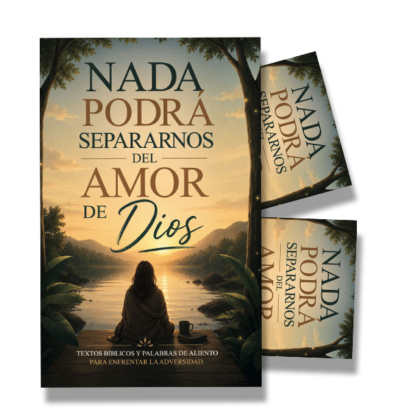 Paquete de Porción Bíblica Nada Podrá Separarnos (10 piezas) Atardecer-Mujer