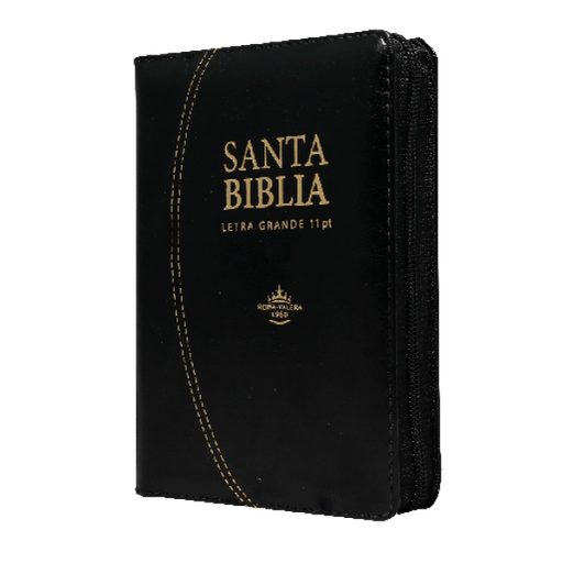 [7899938413340] Biblia Reina Valera 1960 Chica Letra Grande Imitación Piel Negro [RVR046cLSGiPJRZTI]