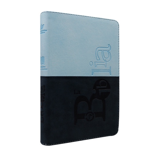 [9789587459593] Biblia Traducción Lenguaje Actual Mediana Letra Grande Imitación piel Azul oscuro azul claro [TLA066LGPJR] 