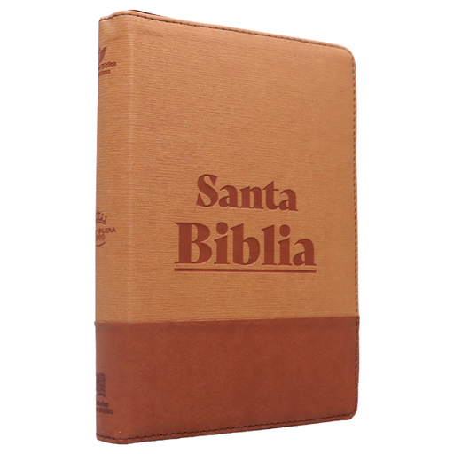 [9789587459777] Biblia Reina Valera 1960 Mediana Letra Grande Imitación Piel Camel/ Café QR Cierre Índice PJR [RVR066cLGZTIPJR]  