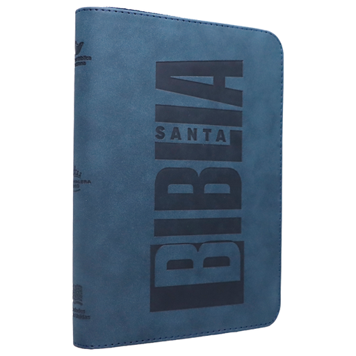 [9789587459876] Biblia El Camino La Verdad y La Vida Reina Valera 1960 Mediana Letra Grande Imitación Piel Azul Código QR [RVR066LGZPJR]  