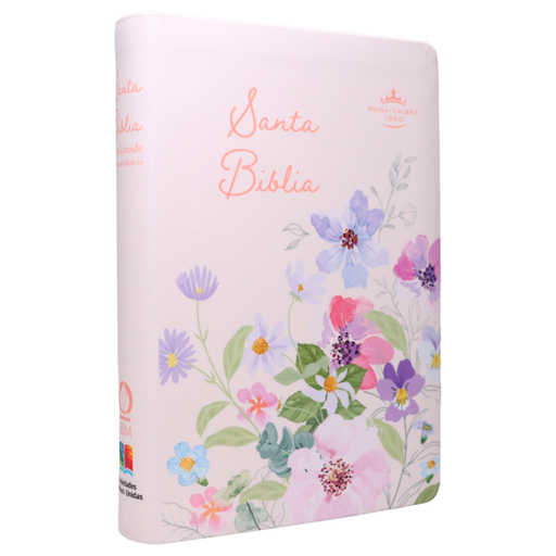 [9788941264736] Biblia Reina Valera 1960 Mediana Letra Gigante 14 pts Imitación Piel PU RVR065cLGiPJR Flower 