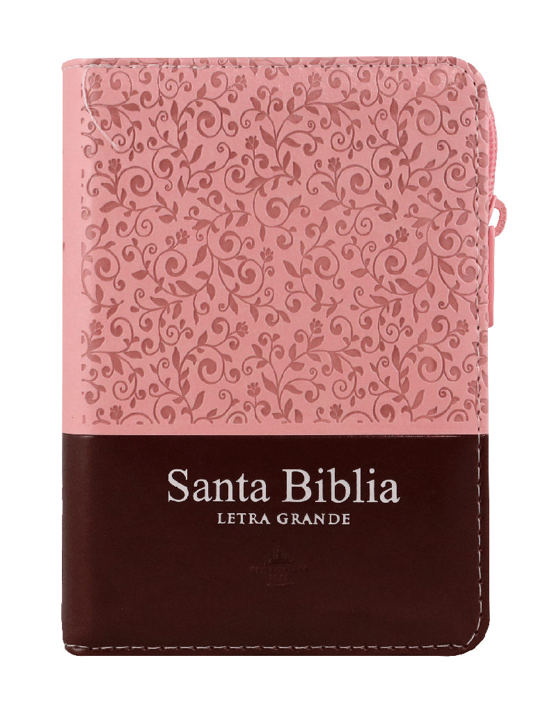 Biblia Reina Valera 1960 Tamaño Bolsillo Letra Mediana Imitación Piel Rosa Marrón (RVR26cLSGiPJRZTI)