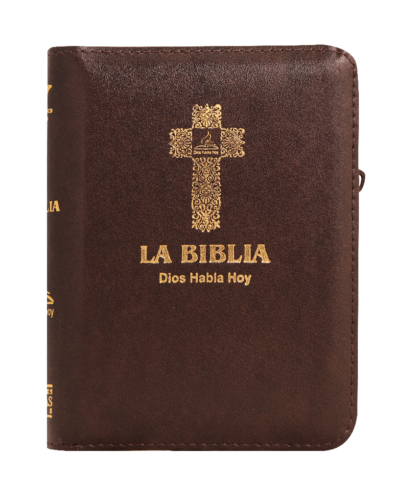 Biblia Dios Habla Hoy Bolsillo Letra Chica Imitación Piel Café [DHH025KZ]