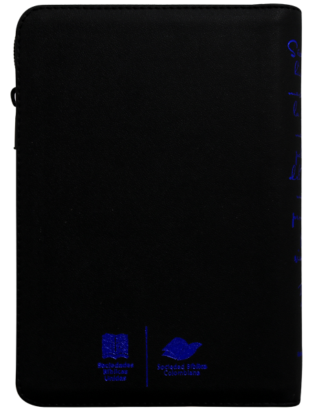 Biblia Reina Valera 1960 Mediana Letra Grande Imitación Piel Negro QR [RVR056cZTILG PJR]