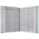 Biblia de Estudio Reina Valera Contemporánea Grande Letra Mediana Imitación Piel Aqua [RVC086EEC]
