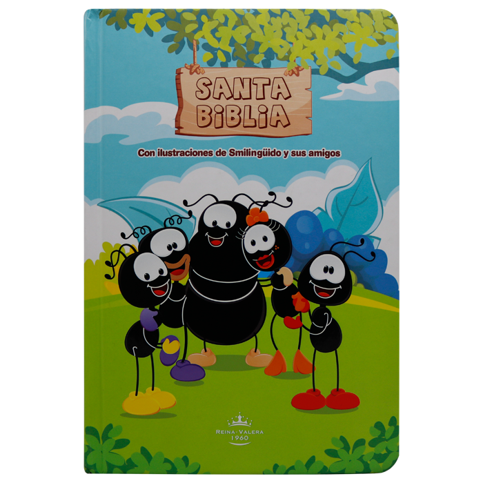 Biblia Infantil Ilustrada Smilinguido Reina Valera 1960 Mediana Letra Grande Tapa Dura [RVR.63cLGPJR]