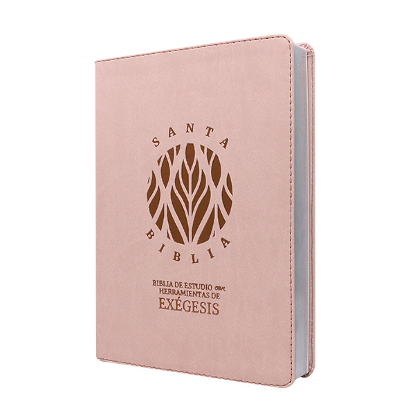 Biblia de Estudio Exégesis Reina Valera 1995 Grande Letra Mediana Imitación Piel Beige [RVR95086EEcLM] 