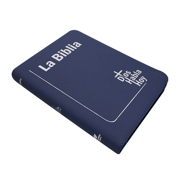 Biblia Dios Habla Hoy Grande Letra Gigante Imitación Piel Azul QR [DHH085DKZLGia] 