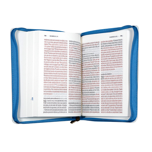 Biblia Reina Valera Contemporánea Chica Letra Grande Vinil Azul Mujer [RVC.42cdLGZPJR] 