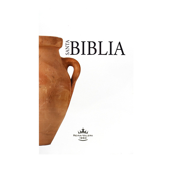 Biblia Reina Valera 1960 Mediana Letra Grande Rústica Blanca Cántaro [RVR060cLM]
