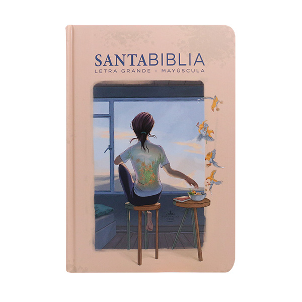 Biblia Reina Valera 1960 Mediana Letra Grande MAYUSCULA Tapa dura Mujer [RVR.063cLGPJR-MAY] 