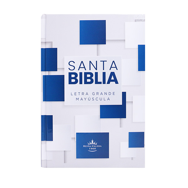 Biblia Reina Valera 1960 Mediana Letra Grande MAYUSCULA Tapa dura Azul [RVR.063cLGPJR-MAY] 