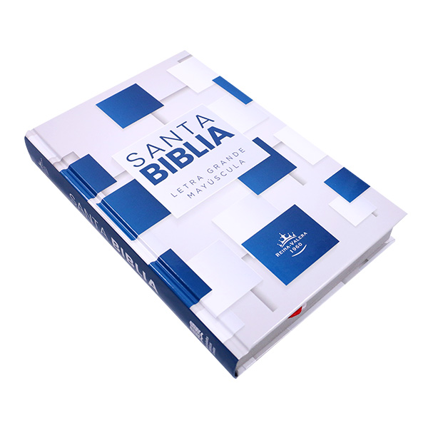 Biblia Reina Valera 1960 Mediana Letra Grande MAYUSCULA Tapa dura Azul [RVR.063cLGPJR-MAY] 