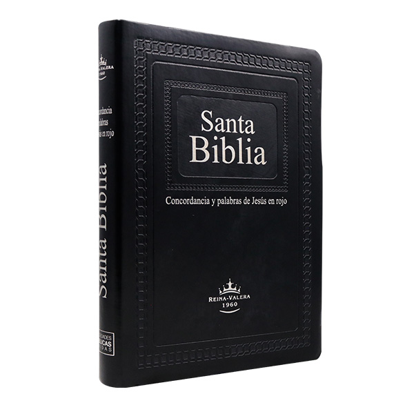 Biblia Reina Valera 1960 Grande Letra Gigante Imitación Piel Negro Lujo [RVR086CLGIPJR]