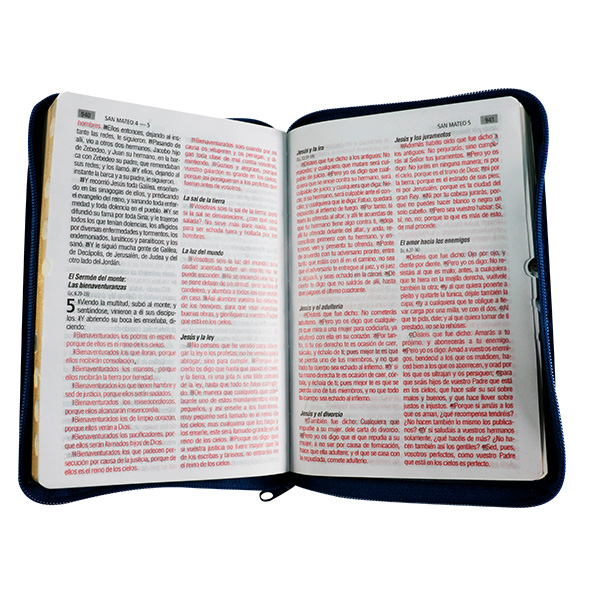 Biblia Reina Valera 1960 Mediana Letra Grande Covertex Azul [RVR.65cLGPJRTIZ-GPR] 