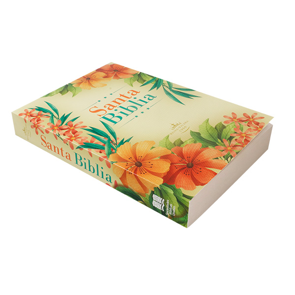 Biblia Misionera Reina Valera 1960 Mediana Letra Mediana Tapa Rústica Flores Tropical [RVR.60uecFBPJr] 