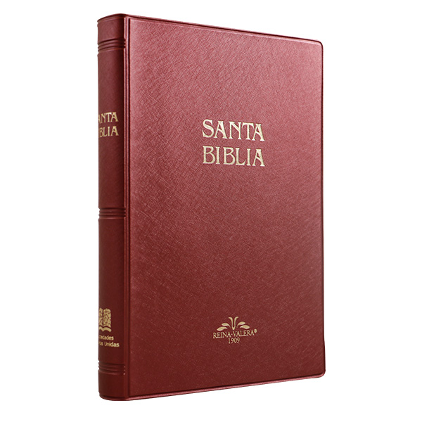 Biblia Reina Valera 1909 Mediana Letra Mediana Vinil Vino [VR052]