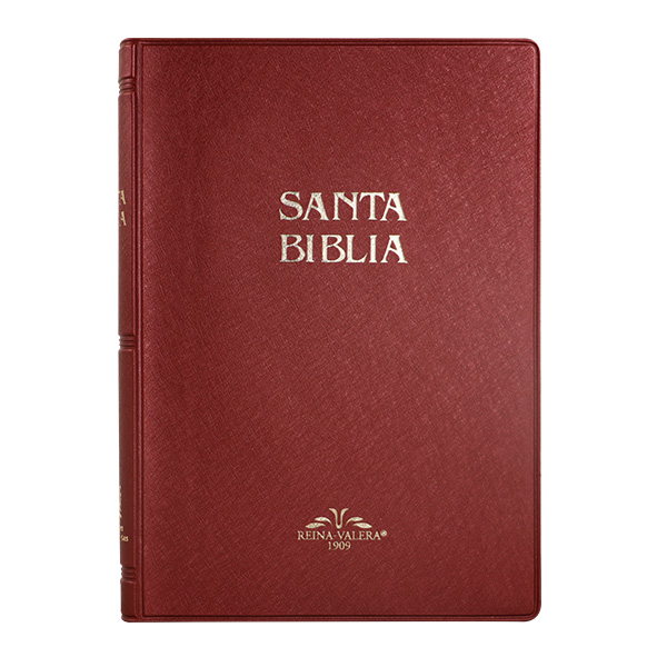 Biblia Reina Valera 1909 Mediana Letra Mediana Vinil Vino [VR052]