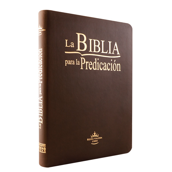 Biblia de Estudio para la Predicación Reina Valera 1960 Grande Letra Grande Imitación Piel Café [RVR085LG]