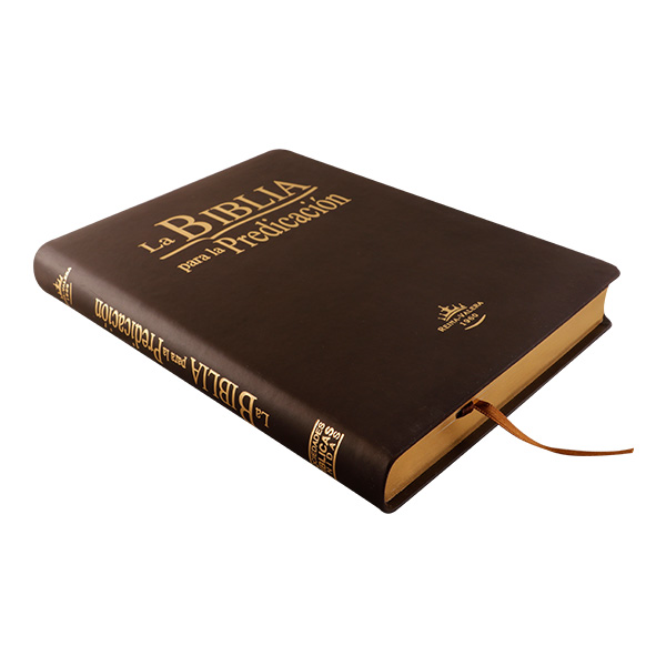 Biblia de Estudio para la Predicación Reina Valera 1960 Grande Letra Grande Imitación Piel Café [RVR085LG]