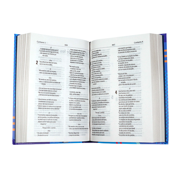 Biblia Dios Habla Hoy Chica Letra Mediana Tapa Dura Azul [DHH043:AZ] 