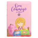 Biblia Infantil Ora Conmigo Traducción Lenguaje Actual Mediana Letra Grande Imitación Piel Rosa [TLA.66LGPZPJR] 