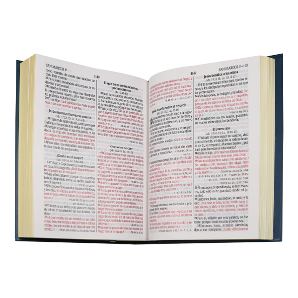 Biblia Reina Valera 1960 Mediana Letra Grande Minimalista Tapa Dura Azul Oscuro [RVR063cLGPJR] 