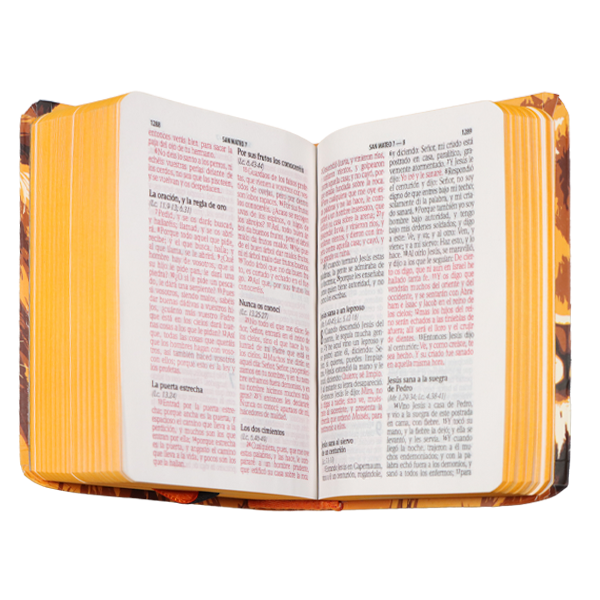 Biblia Reina Valera 1960 Bolsillo Letra Chica Tapa Semiflexible León Dorado [RVR.11cPJR] 