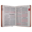 Biblia Reina Valera 1960 Grande Letra Mediana Piel Genuina Rosa [RVR.89cFBPJR] 