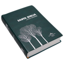 Biblia Reina Valera 1960 Mediana Letra Grande Vinil Árboles Verde [RVR062CLG PT] 