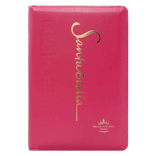 Biblia Reina Valera 1960 Mediana Letra Grande Imitación Piel Fucsia [RVR065cZLG PE] 