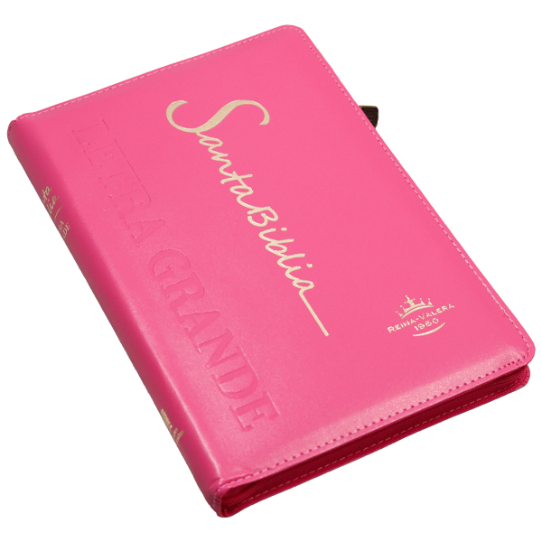 Biblia Reina Valera 1960 Mediana Letra Grande Imitación Piel Fucsia [RVR065cZLG PE] 