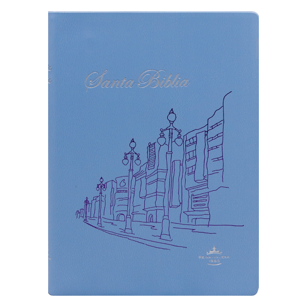 Biblia Reina Valera 1960 Chica Letra Mediana Vinil Celeste [RVR042e] 