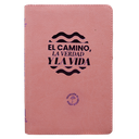 Biblia El Camino La Verdad y La Vida Traducción Lenguaje Actual Mediana Letra Grande Imitación Piel Rosa Código QR [TLA066LGZPJR] 