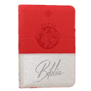 Biblia Reina Valera 1960 Mediana Letra Grande Imitación Piel Beige/Rojo Código QR [RVR066cLGZTIPJR] 