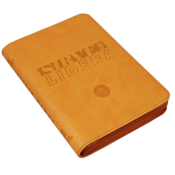 Biblia Sirve y Lidera Reina Valera 1960 Mediana Letra Grande Imitación Piel Mostaza Código QR [RVR066LGZPJR] 