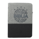 Biblia Reina Valera 1960 Mediana Letra Grande Imitación Piel Gris/Negro Código QR [RVR066cLGZTIPJR] 