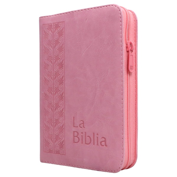 Biblia Traducción Lenguaje Actual Chica Letra Chica Imitación Piel Rosa Cierre [TLA.46ZLM] 